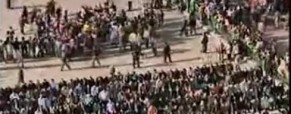 Christians Protecting Muslims During their Prayers in Tahrir Square